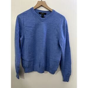 Merino Wool Preppy Sweater L Quiet Luxury Old Money Office Casual Academia 90s